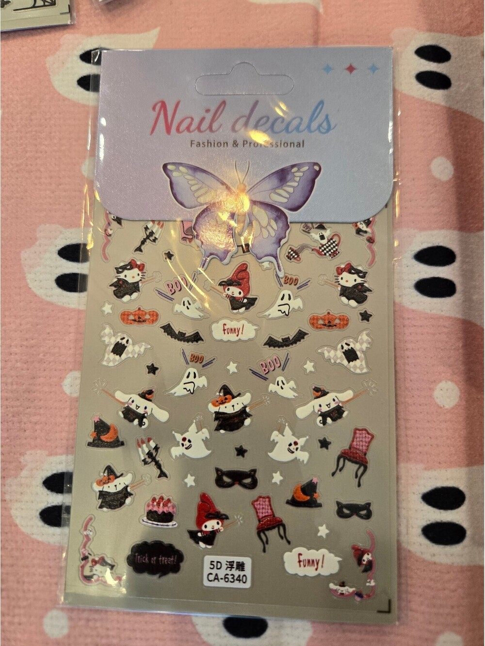 Halloween icons nail decals